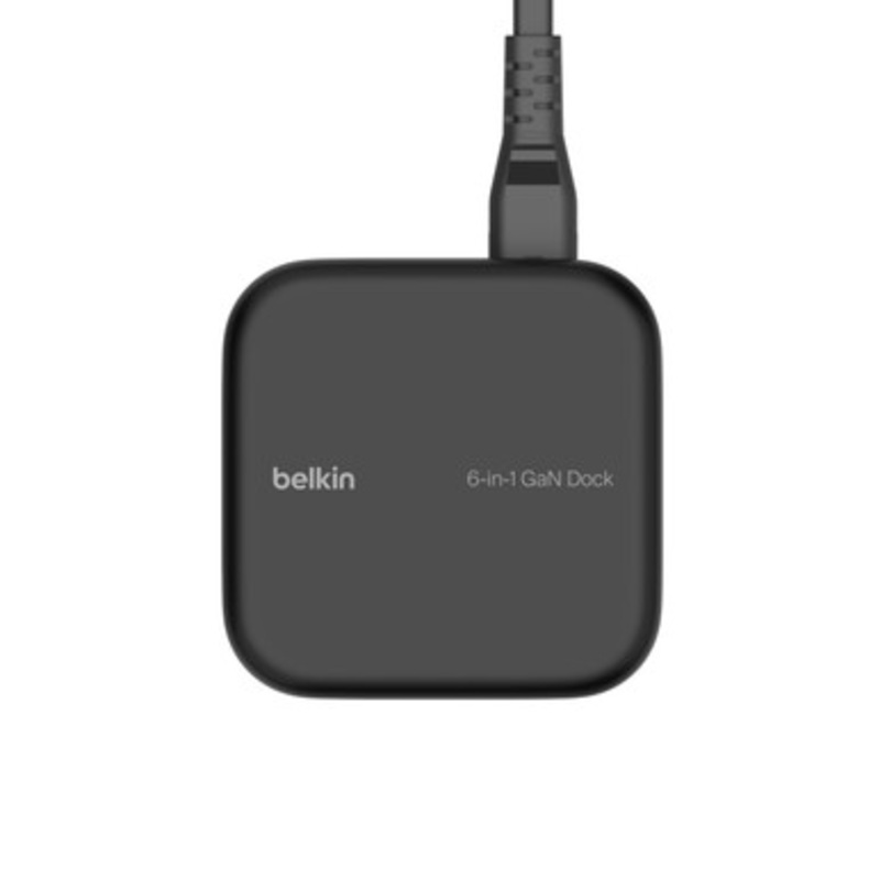 Belkin Connect USB-C 6-in-1 Core GaN Dock 130W  Black | INC018VFBK