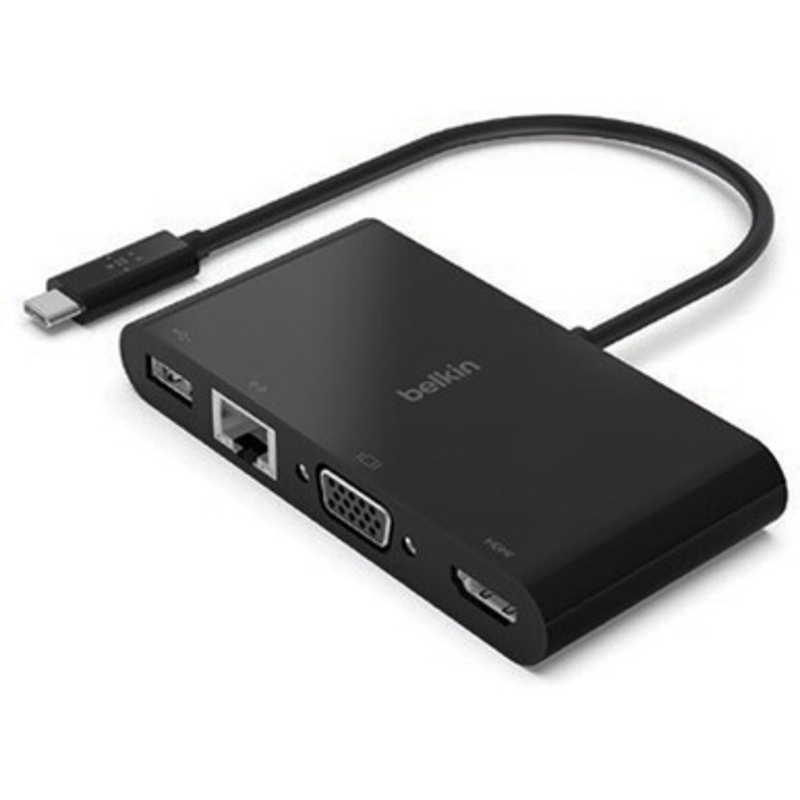 Belkin USB-C 4-in-1 Multimedia Adapter  Black | AVC005BTBK