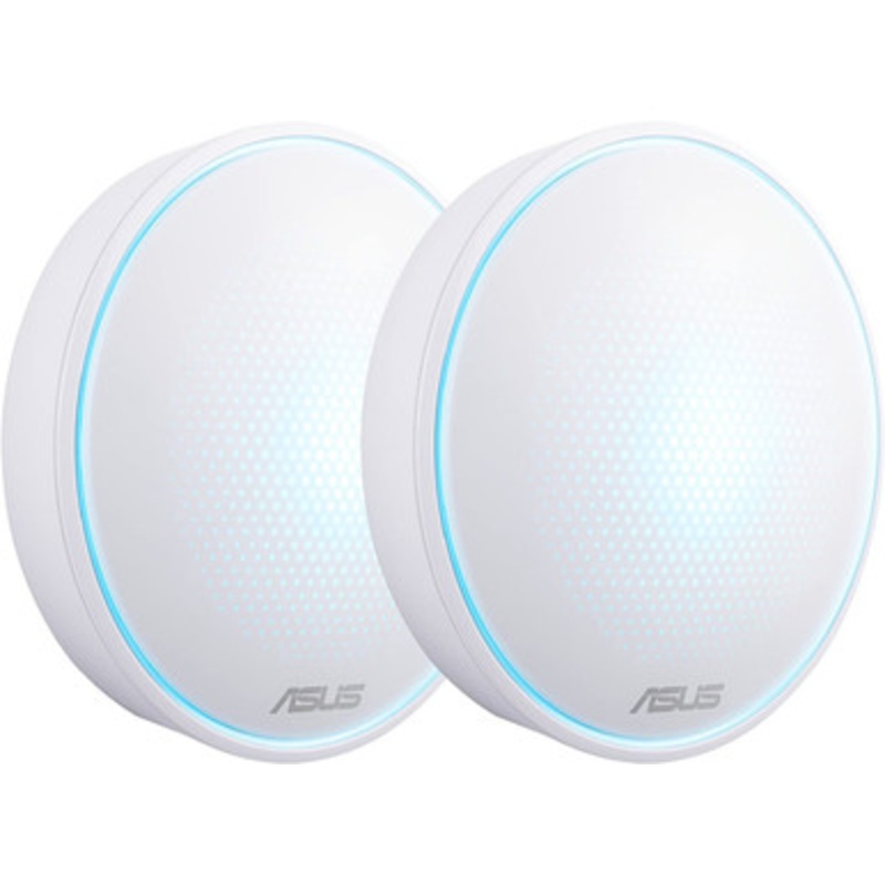 ASUS AC1300 (2-Pk) Lyra Mini Map Dual Band Whole-Home Mesh Wi-Fi System, With Aimesh Support, Aiprotection Network Security Powered By Trend Micro And Advanced Parental Controls, White | 90IG04B0-BU0B30