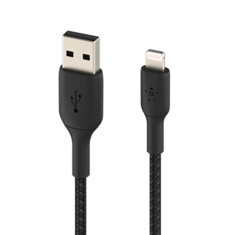 Belkin Boost Braided Lightning to USB-A Cable -3M, Black| CAA002BT3MBK