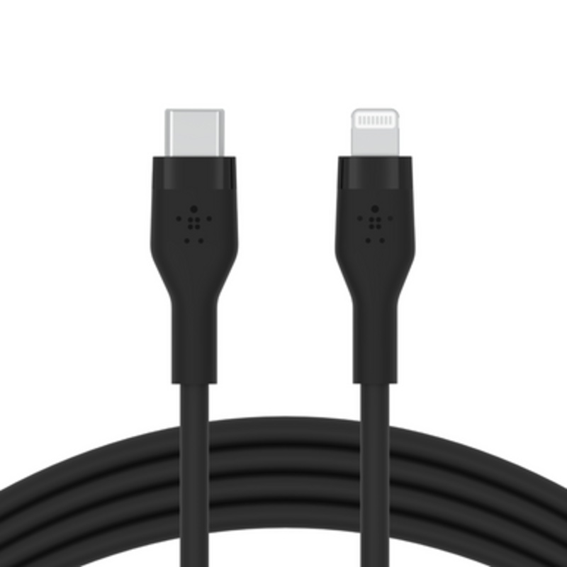 Belkin Boost charge  Flex USB-C Cable with Lightning Connector -1M, Black| CAA009bt1MBK