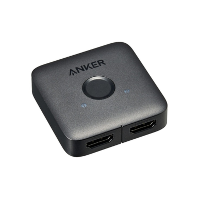 Anker HDMI Switch – 2 in 1 out, Gray | A83H10A1