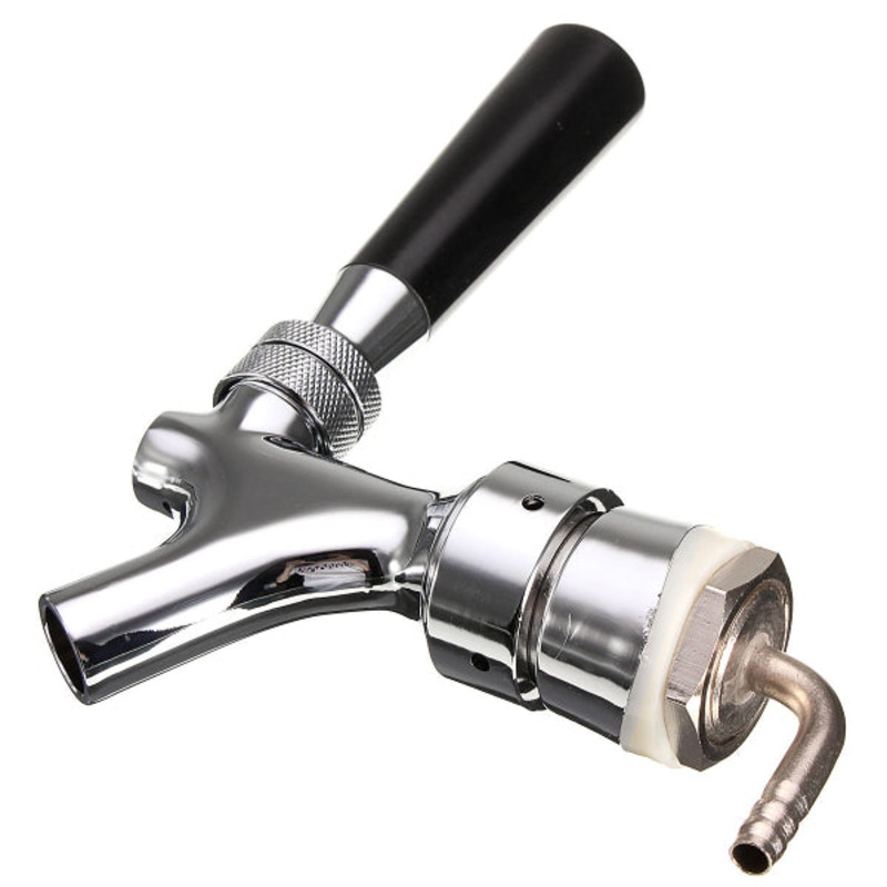 1-2/5 X 3/16 Tube Beer Tap Faucet Draft Shank With Elbow  Brass