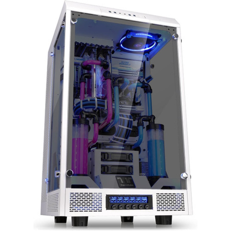 Thermaltake Tower 900 Snow Edition Tempered Glass Fully Modular E-ATX Vertical Super Tower Computer Chassis | CA-1H1-00F6WN-00