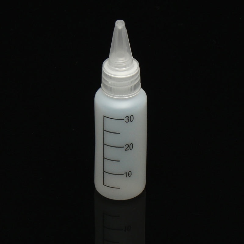 10Pcs 30mL Empty Quilling Bottle White Crafts Glue Painting Drawing Applicator Bottle