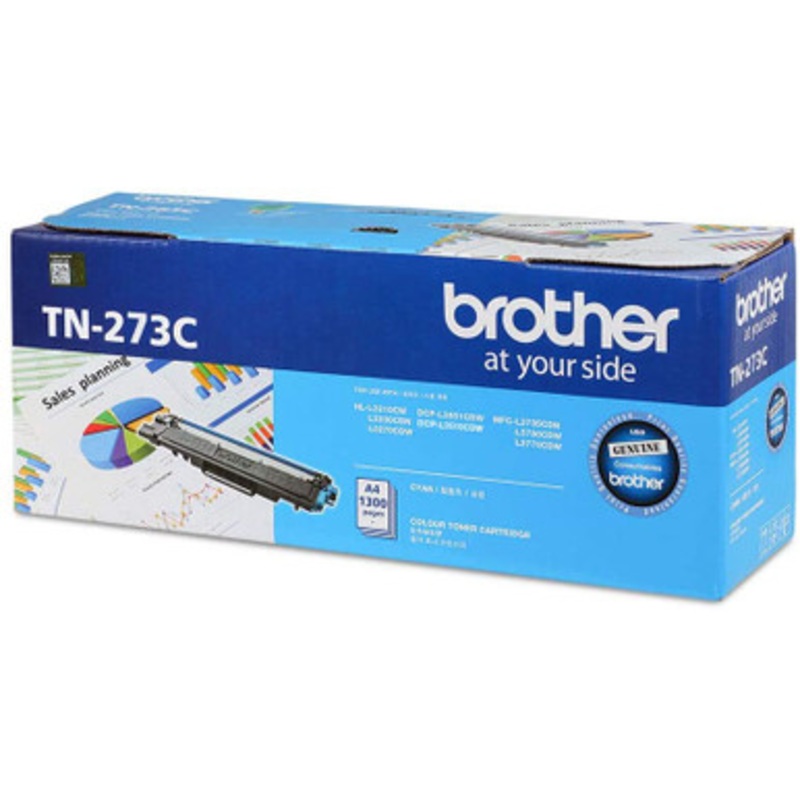 Brother Genuine Standard Yield Cyan Ink Printer Toner Cartridge | TN-273C