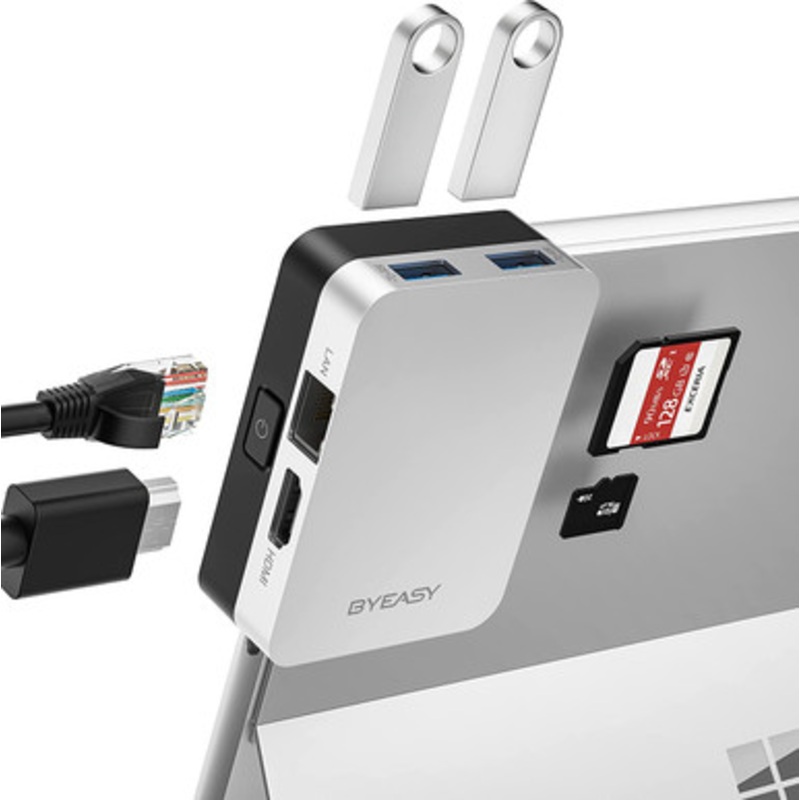 BYEASY Surface Pro 8 6-in-1 Docking Station | UC-309