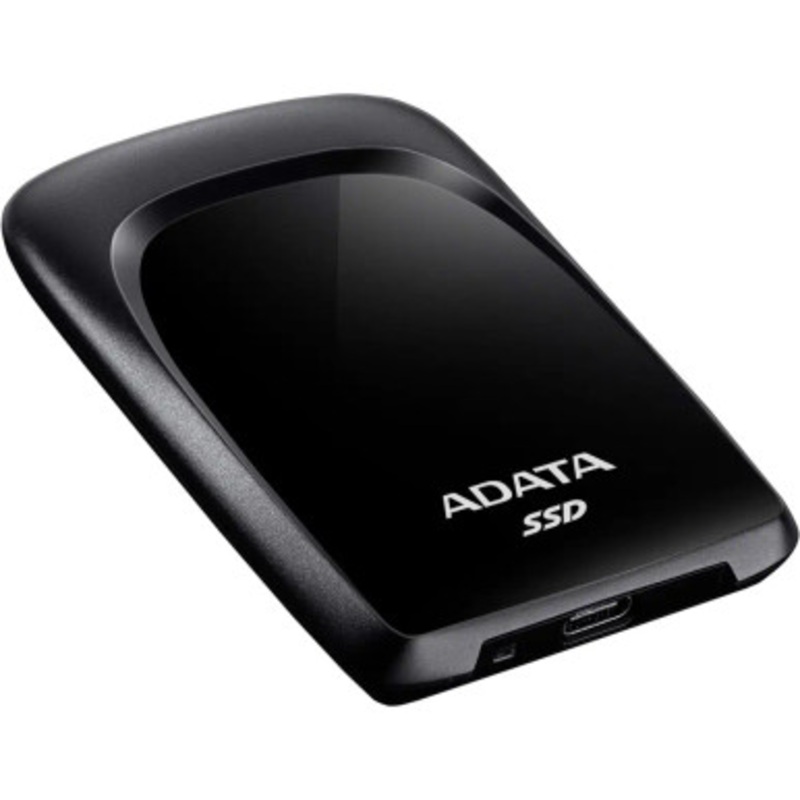 ADATA  USB 3.2 Gen 2 ; External SSD, 960 GB, Business Card Size, PS4 Manufacturers Confirmed  Black | ASC680-960GU32G2-CBK