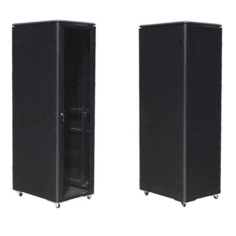 EussoNet 27U – W600*D1000 – Front Glass Rear Metal – Server Cabinet | MS-EJS6027-GM