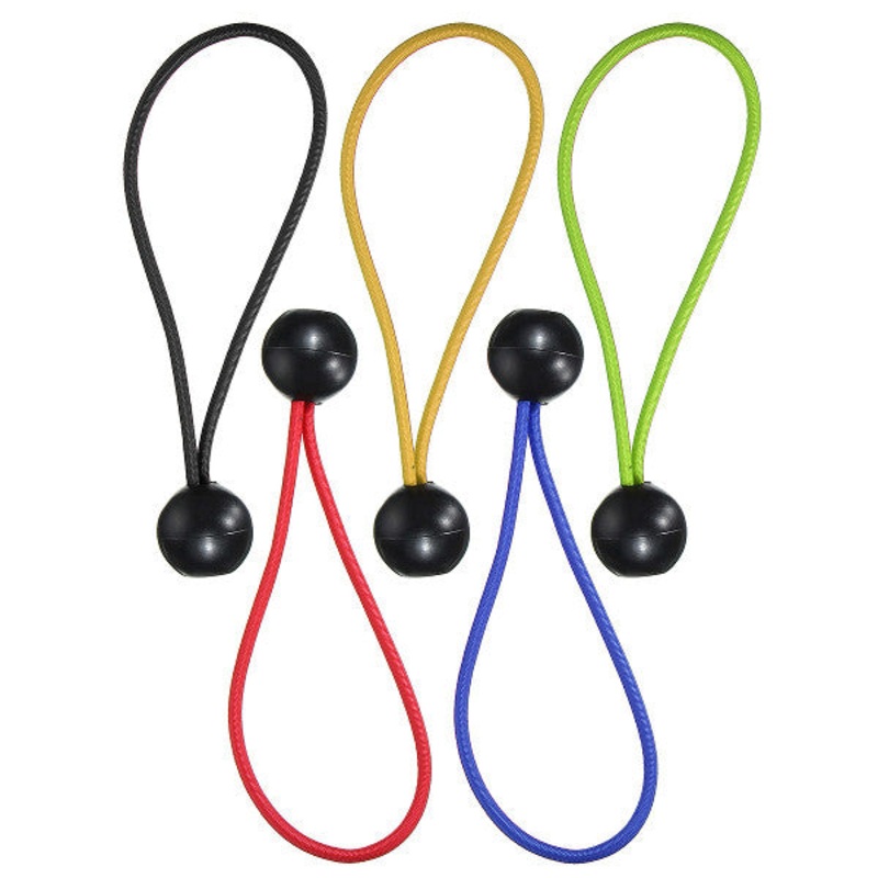 10Pcs Ball Shock Elastic Tie Cord Wire Loop for Tent Awning Tarpaulin Bungees Tarp