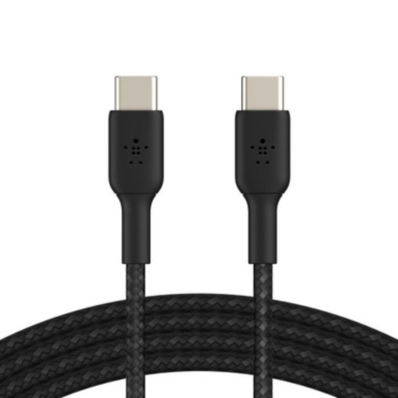 Belkin Boost Charge Braided   USB-C to USB-C Cable 1m , Black| CAB004bt1MBK