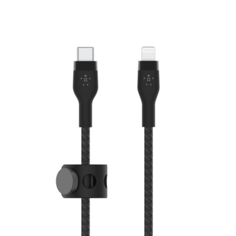 Belkin Boost charge  Pro Flex Braided USB Type C to Lightning Cable -3M,Black| CAA011bt3MBK