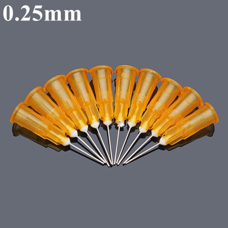 10pcs 0.25mm Diameter Universal Blunt Tip Fill Needle For Syringe Injector