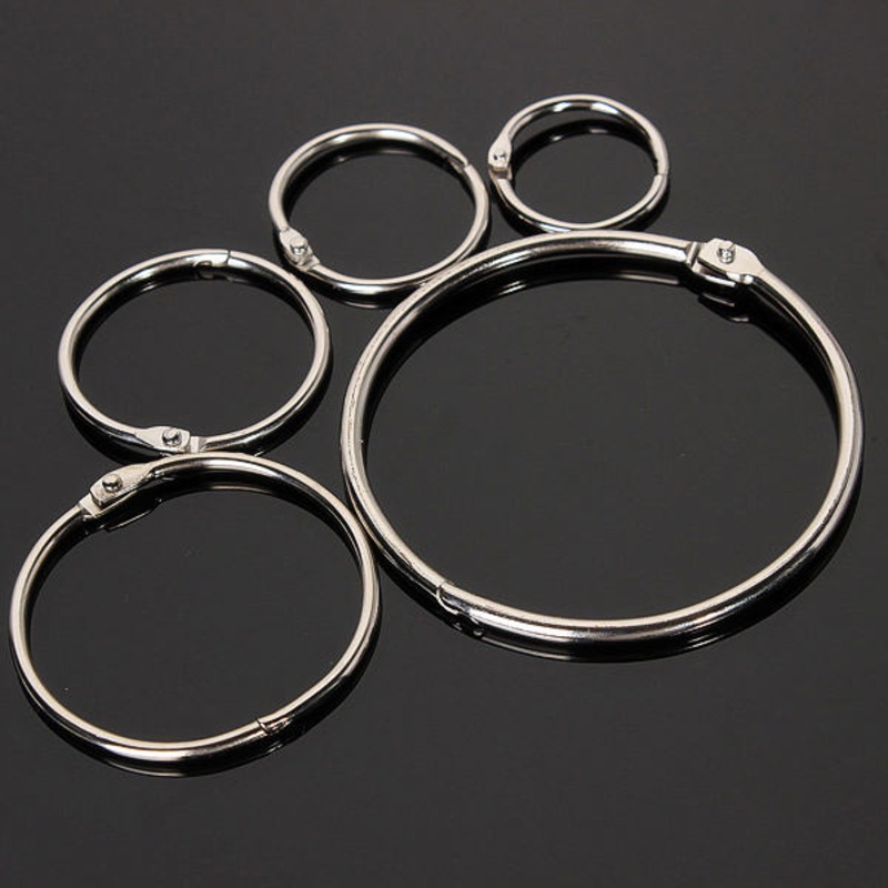 10pcs Hinged Rings Metal Key Rings from 25/32/38/50/75mm