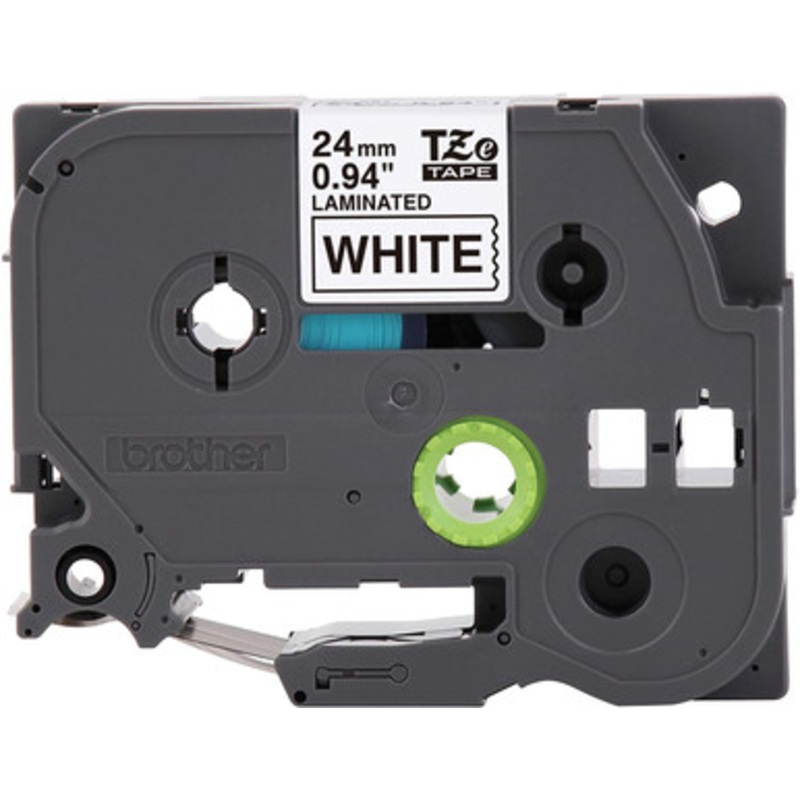 Brother Genuine P-touch TZE-251 Tape, 1 (0.94) Standard Laminated P-touch Tape, Black on White, Perfect for Indoor or Outdoor Use, Water Resistant, 26.2 Feet (8M), Single-Pack