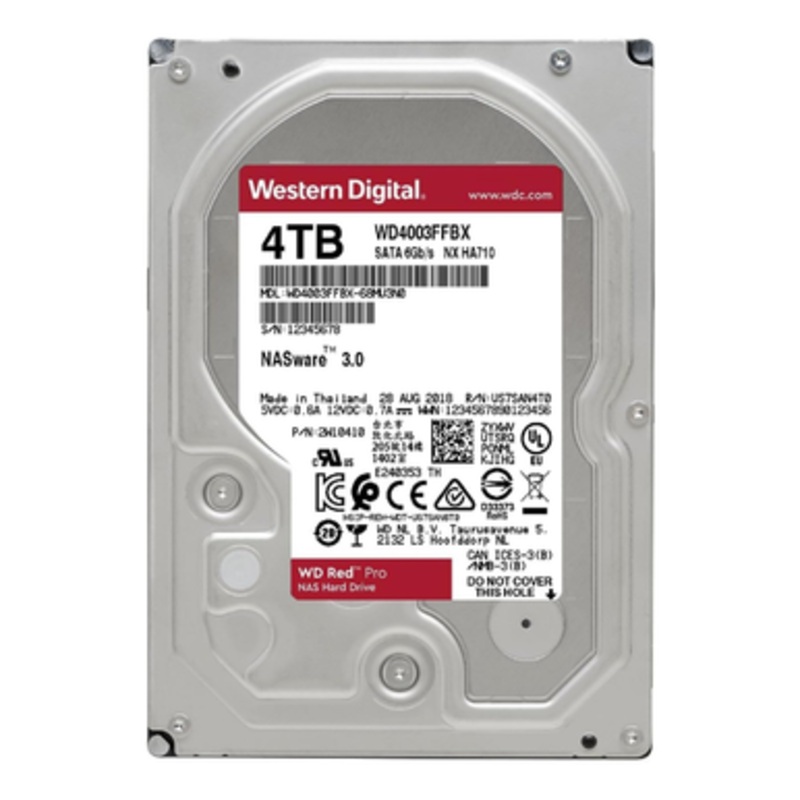 WD Internal Storage Red PRO 4TB NAS SATA HDD  | WD4003FFBX