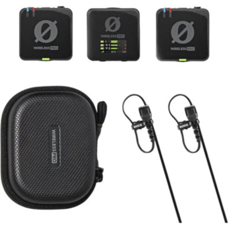 RODE Wireless PRO 2-Person Clip-On Wireless Microphone System/Recorder with Lavaliers (2.4 GHz) | WIPRO