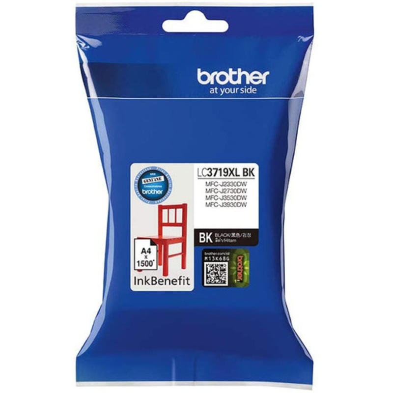 Brother Genuine Super High Yield Black Printer Ink Cartridge | LC3719XLBK