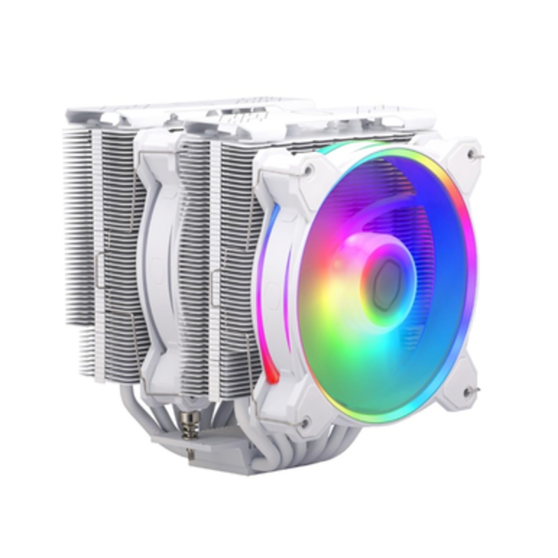 Cooler Master Hyper 622 Halo White Dual Tower CPU Air Cooler | RR-D6WW-20PA-R1