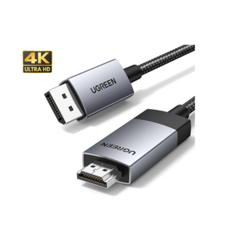 UGREEN 16K Display Port 2.1 Male to Male Braided Cable, Stable & ULTRA-Fast connection – 2M | 15384