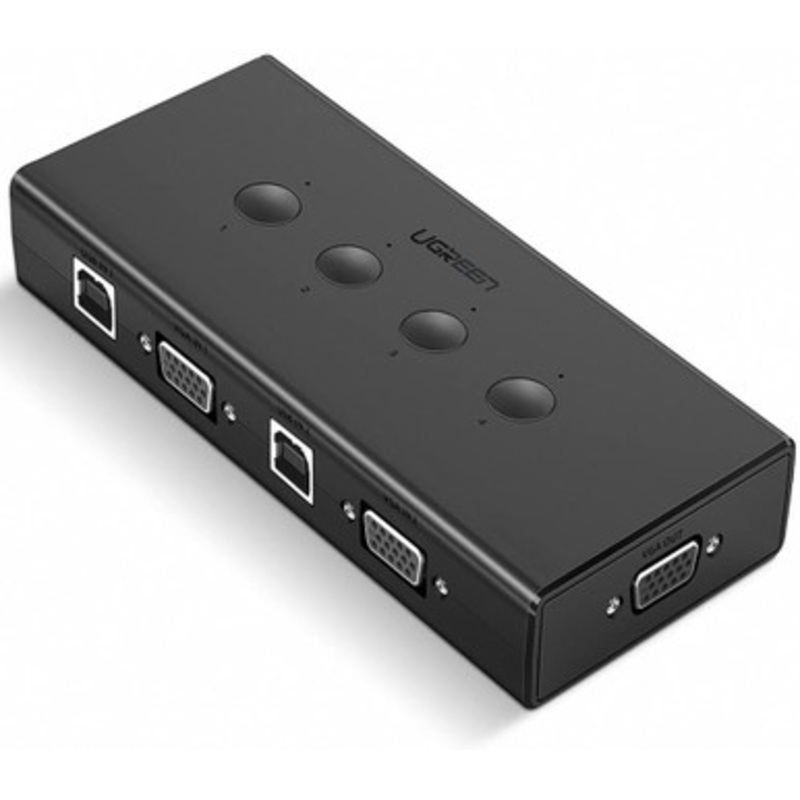 UGreen 4-Port USB KVM Switch Box – Black | 50280
