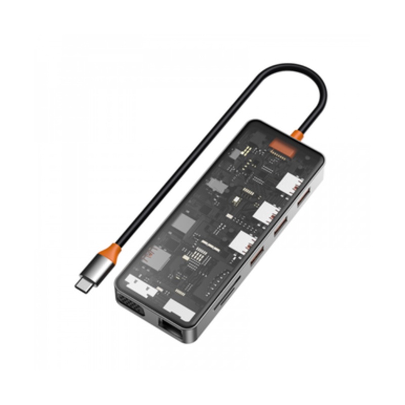 WIWU Cyber 11 in 1  USB-C HUB – Grey | CB011