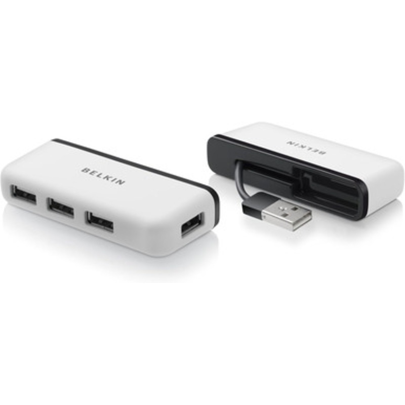 Belkin 4-Port Travel Hub – White | F4U021bt