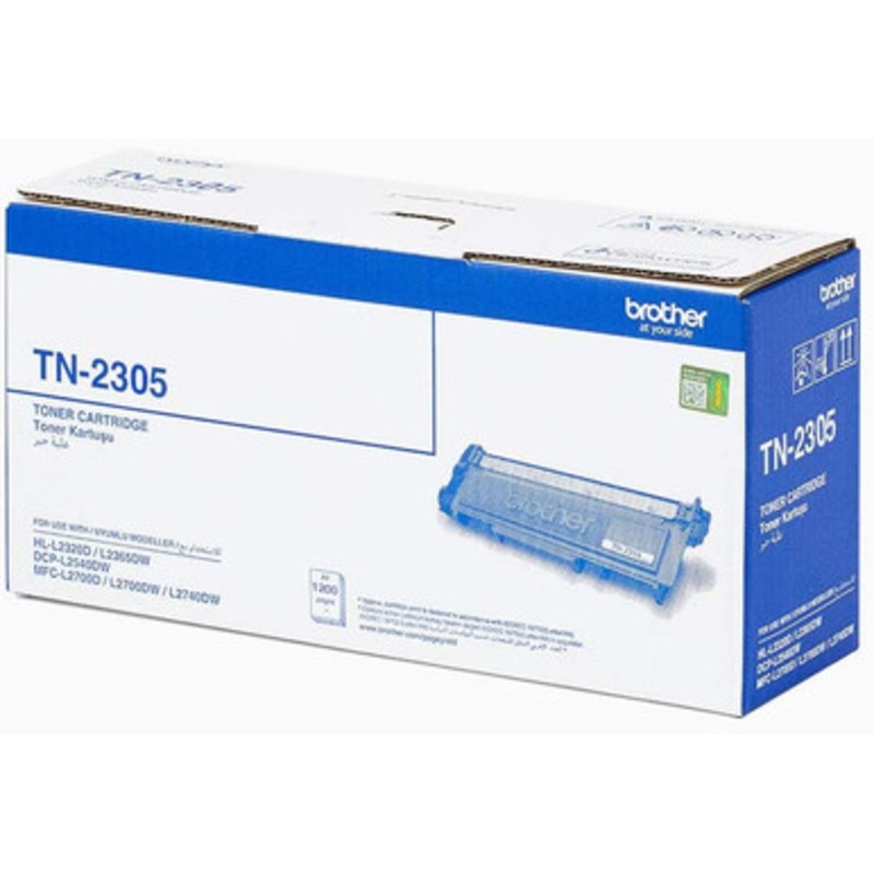 BROTHER Genuine Standard Yield Black Ink Printer 1,200 pages Toner Cartridge (HL-L2365DW,DCP-L2540DW,MFC-L2700DW) | TN-2305