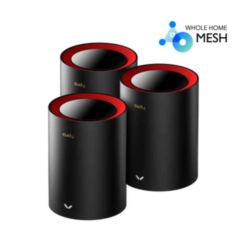 Cudy AX3000 2.5G Dual Band Wi-Fi 6 Mesh System,  3-Pack | M3000