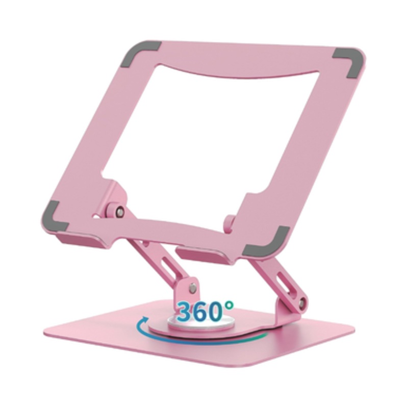 SOUNDANCE Laptop Stand with 360 Rotating Base – Pink | JT16R