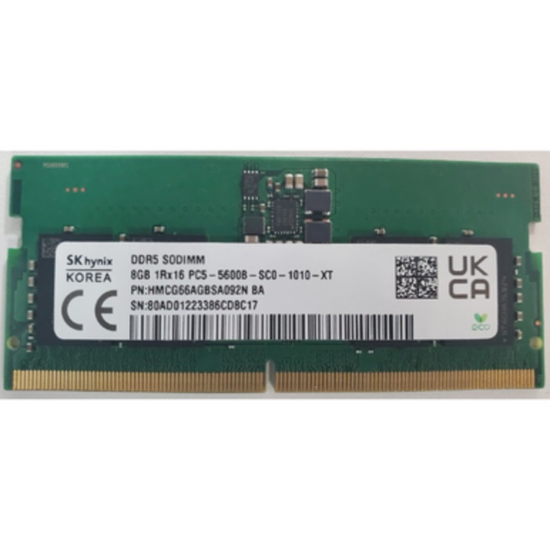 SK Hynix 8GB DDR5 5600 Mhz 1Rx16 SODIMM RAM For Laptop | HMCG66AGBSA092N (Pull out – No Box)