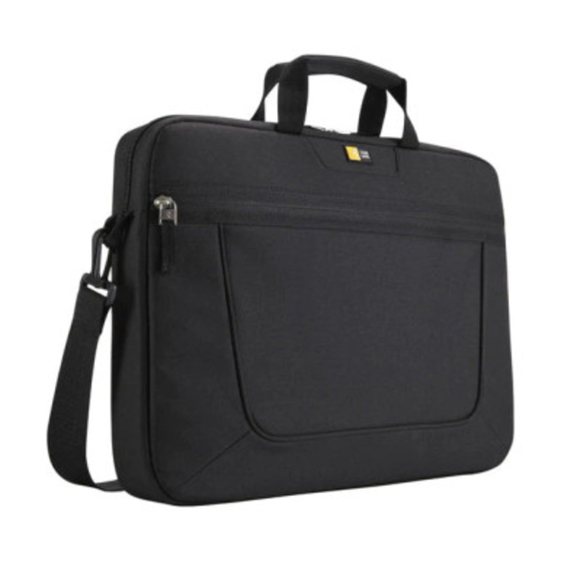 Case Logic Nylon 15.6 Top Loading Laptop Case Attache,Slim – Black | VNAI215 BLACK