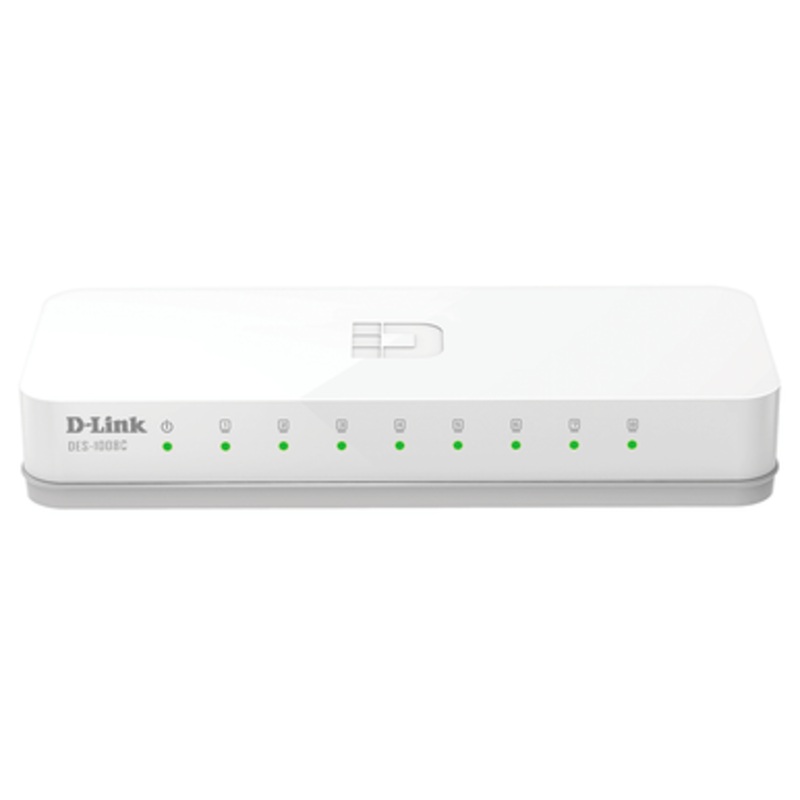 D-Link 8-Port 10/100 Mbps Unmanaged Switch | DES-1008