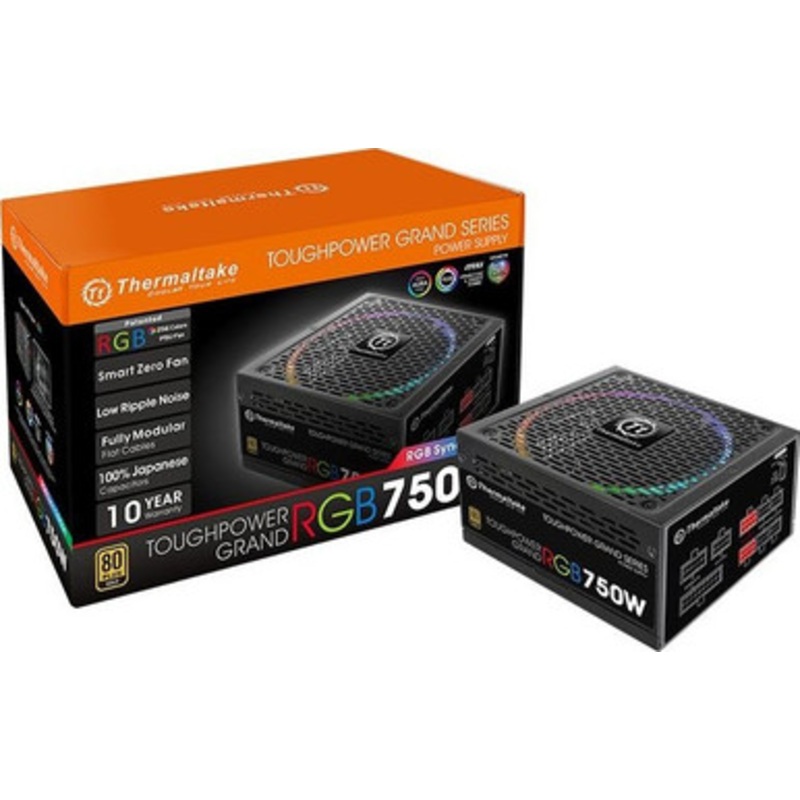 Thermaltake Toughpower Grand RGB 750W Fully Modular 80 PLUS Gold | PS-TPG-0750FPCGEU-S