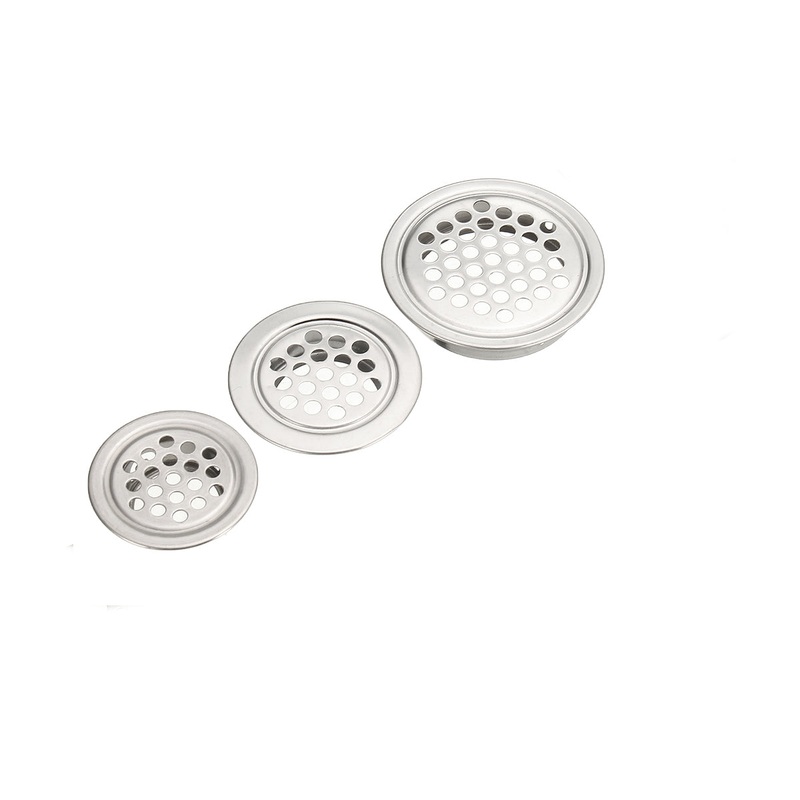 10Pcs Flat Air Vent Opening Extractor Stainless Steel Mesh 19/25/35/53mm
