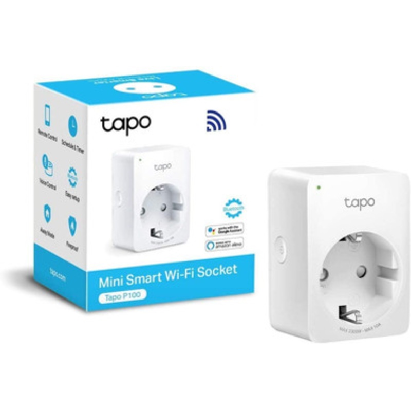 Tapo P100 Mini Smart Wi-Fi Socket with Timer and Voice Control