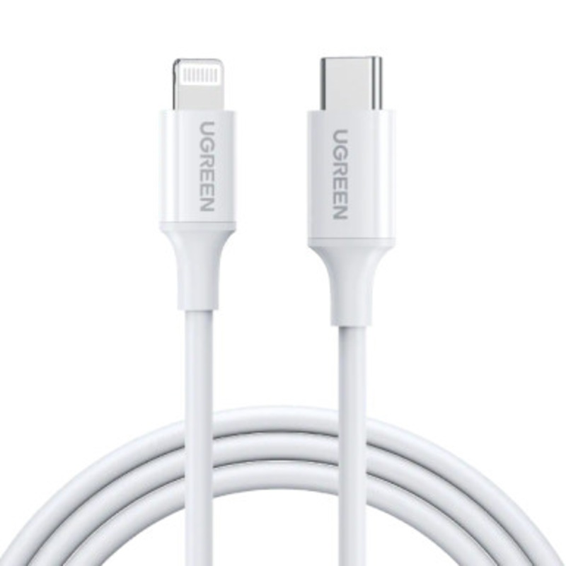UGREEN USB to Lightning Charging & Sync Cable MFI – Apple Certified 1M White | 70523