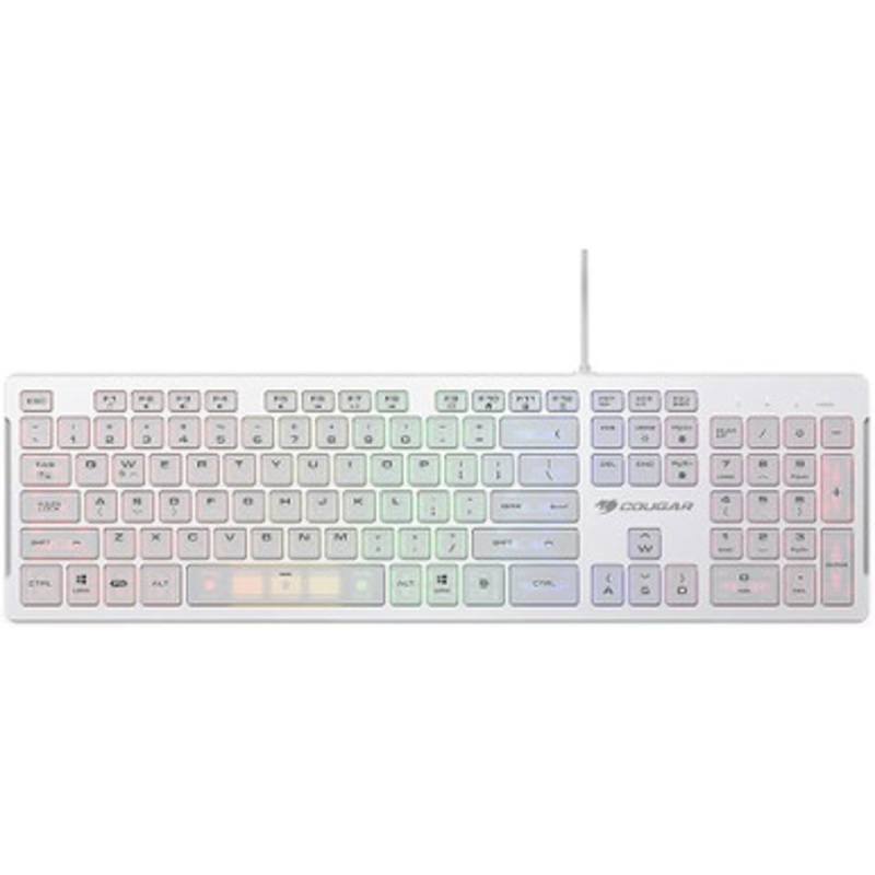 COUGAR VANTAR S Gaming White Keyboard, White | CGR-WRNMW-VSW