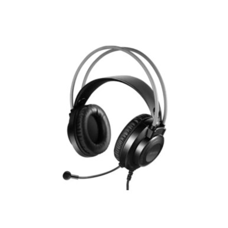 A4tech Headset , 3.5mm 4-Pin Plug include cable adapter – Grey | FH200i