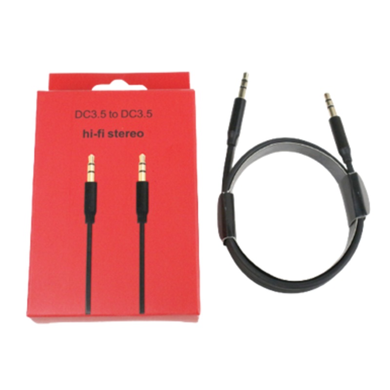 Audio Jack Cable M/M – 1 Meter – Black