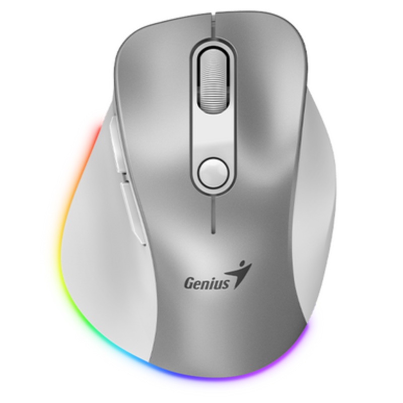 Genius Ergo 9000S Pro Wireless Bluetooth Rechargeable Mini Ergo Silent Mouse | ERGO-9000S-PRO-S