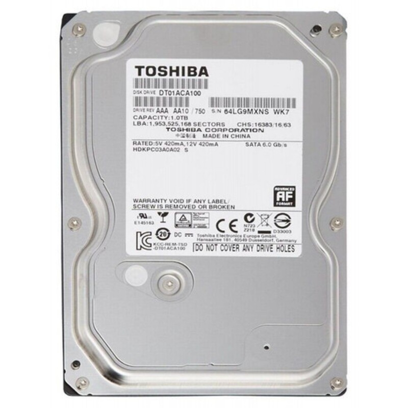 Toshiba 1TB SATA 3.5 Internal HDD For Desktop | SH20K17918 (Open Box)