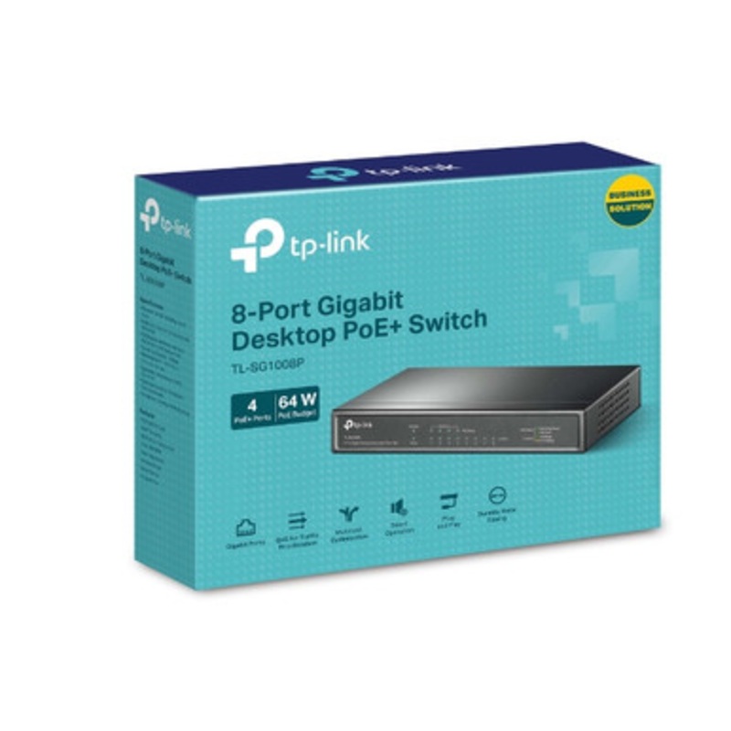 TP-Link 8-Port Gigabit Desktop Switch with 4-Port PoE+ | SG1008P