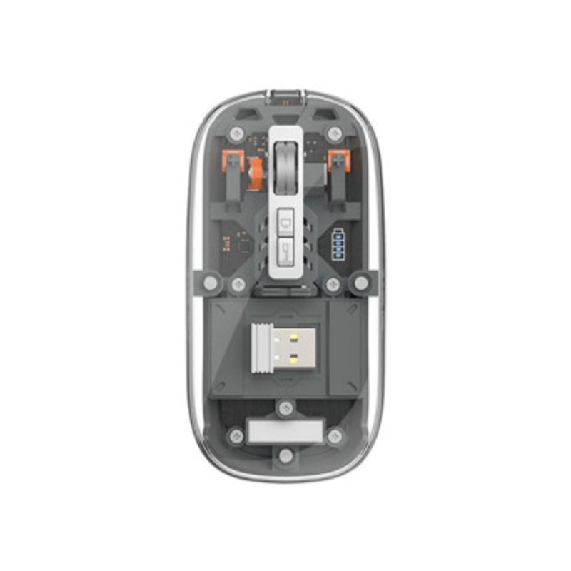 Wiwu Crystal wireless Mouse WM105 Dual Bluetooth+ 2.4G ,Gray | WM105-GY