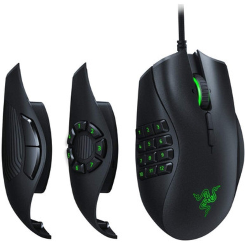 Razer Naga Trinity, Multi-color Wired MMO Gaming Mouse, Black | RZ01-02410100-R3M1