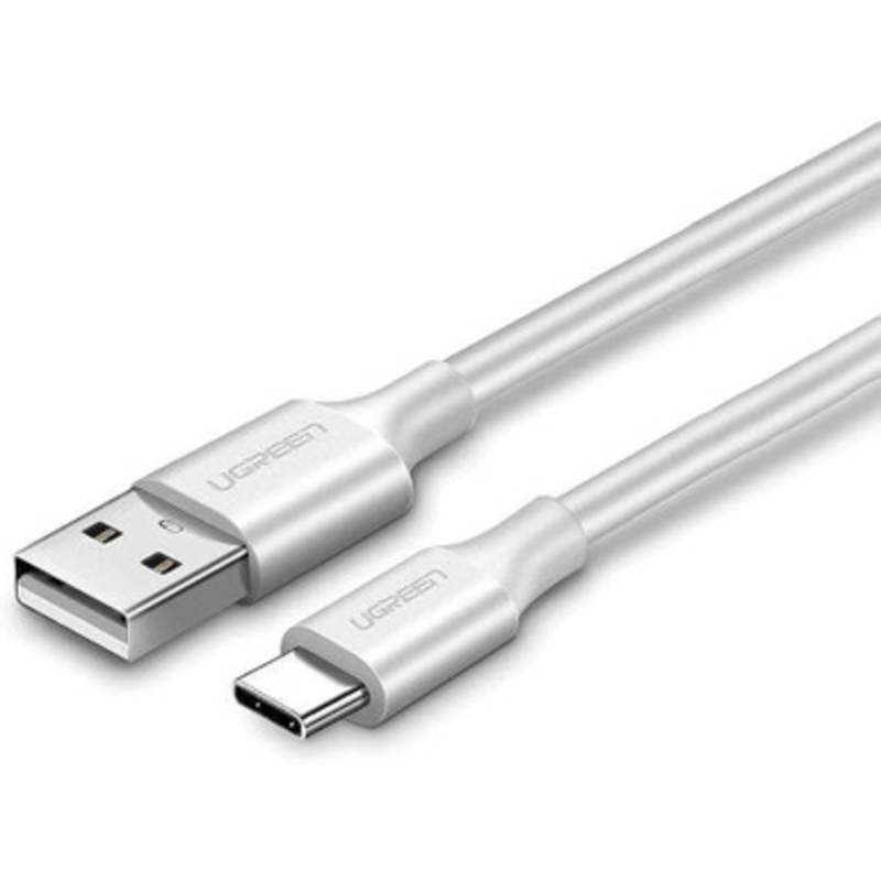 UGREEN 1M USB to USB-C Fast Charge and Sync Cable, White | 60121