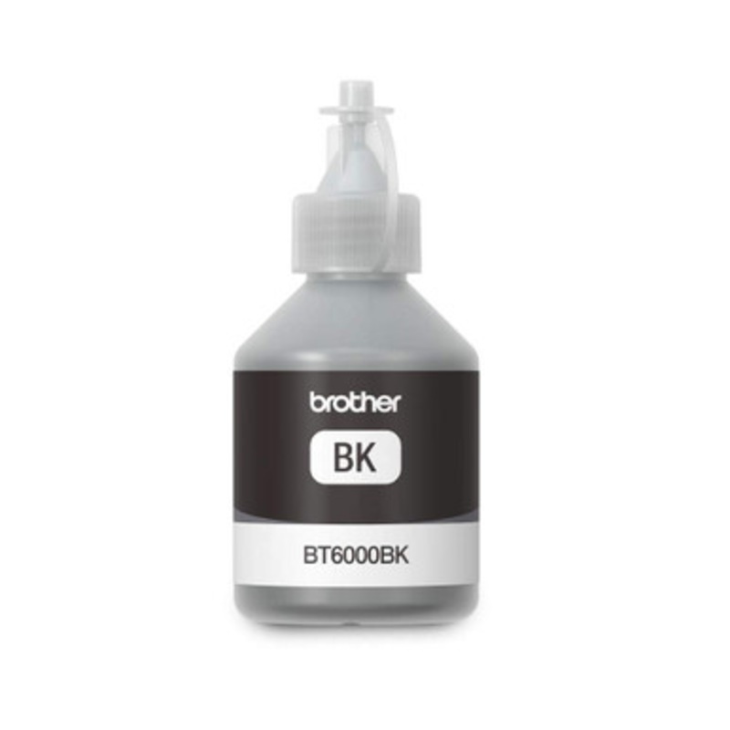 Brother BT6000BK Ink Bottle for DCP-T300/T500W/T700W/800W, Black | BT6000