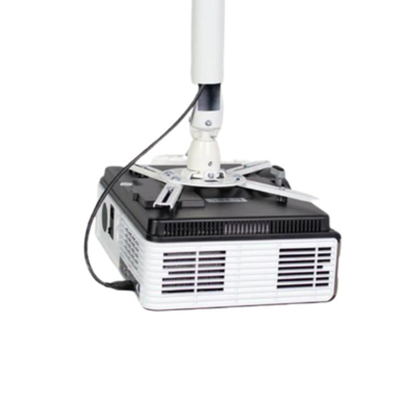 SkyPro Projector Ceiling Mount  Adjustable 50cm~100cm Black, Cable Management, Rotation angle:  15, Supports up to 20 kg | X5010-W