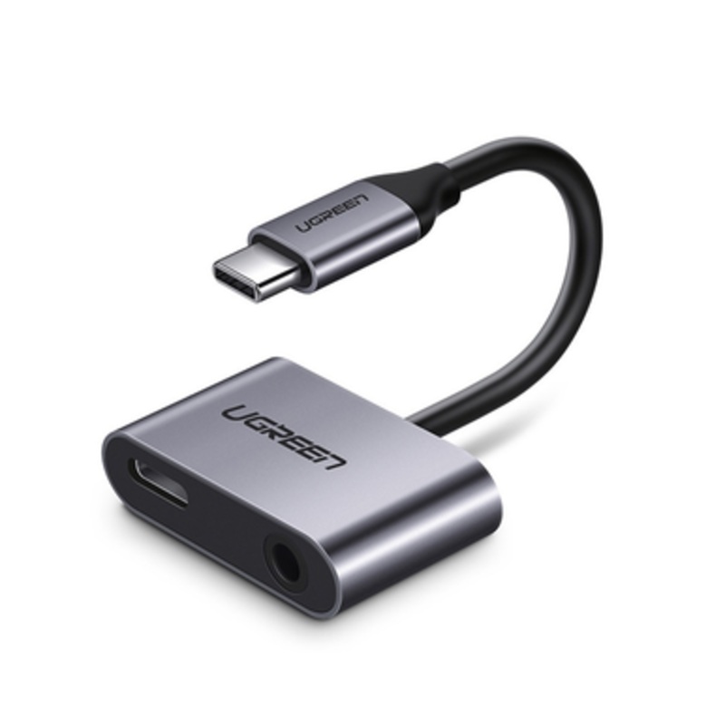 UGreen 2-in-1 USB C to 3.5mm Headphone and Charger Adapter | 60164 (Doesn’t Support iPhone)