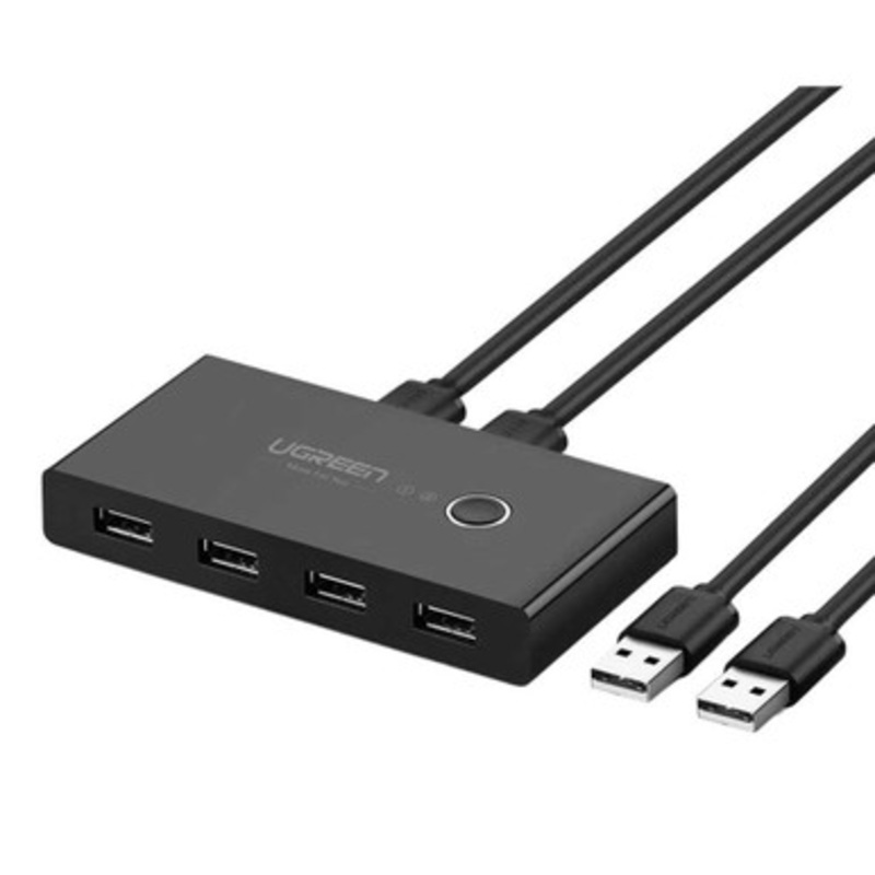 UGREEN 2 In 4 Out USB 2.0 KVM Switch Box | US216 | 30767